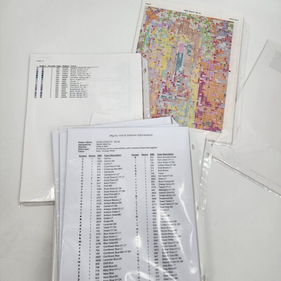 Lot of 9 Mystic Stitch Cross Stitch Patterns Nicky Boehme Christmas Floral - Picture 14 of 14